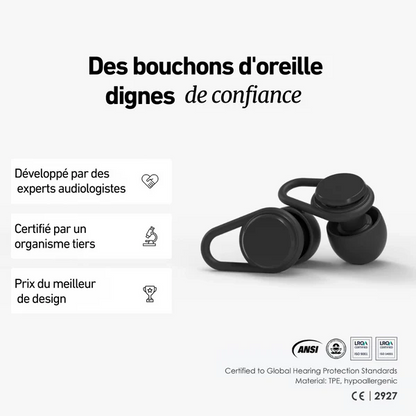 Bouchon d'oreilles Wav Plugs + Boîtier Offert