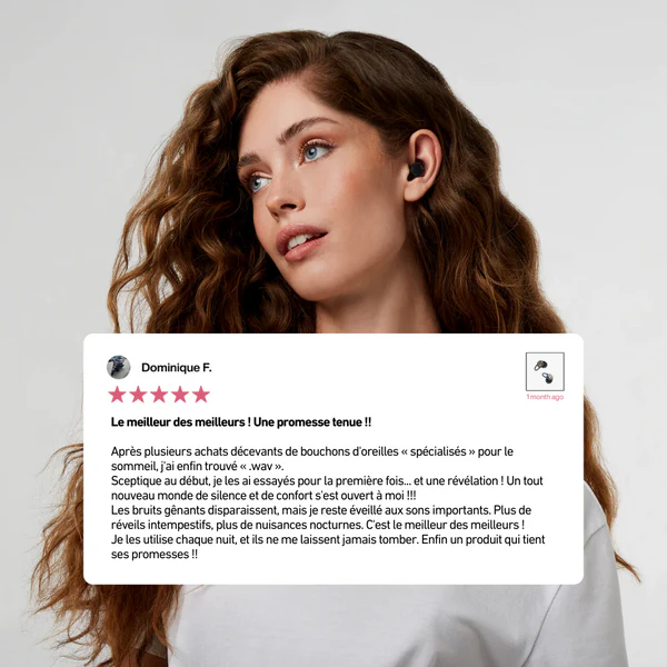 Bouchon d'oreilles Wav Plugs + Boîtier Offert